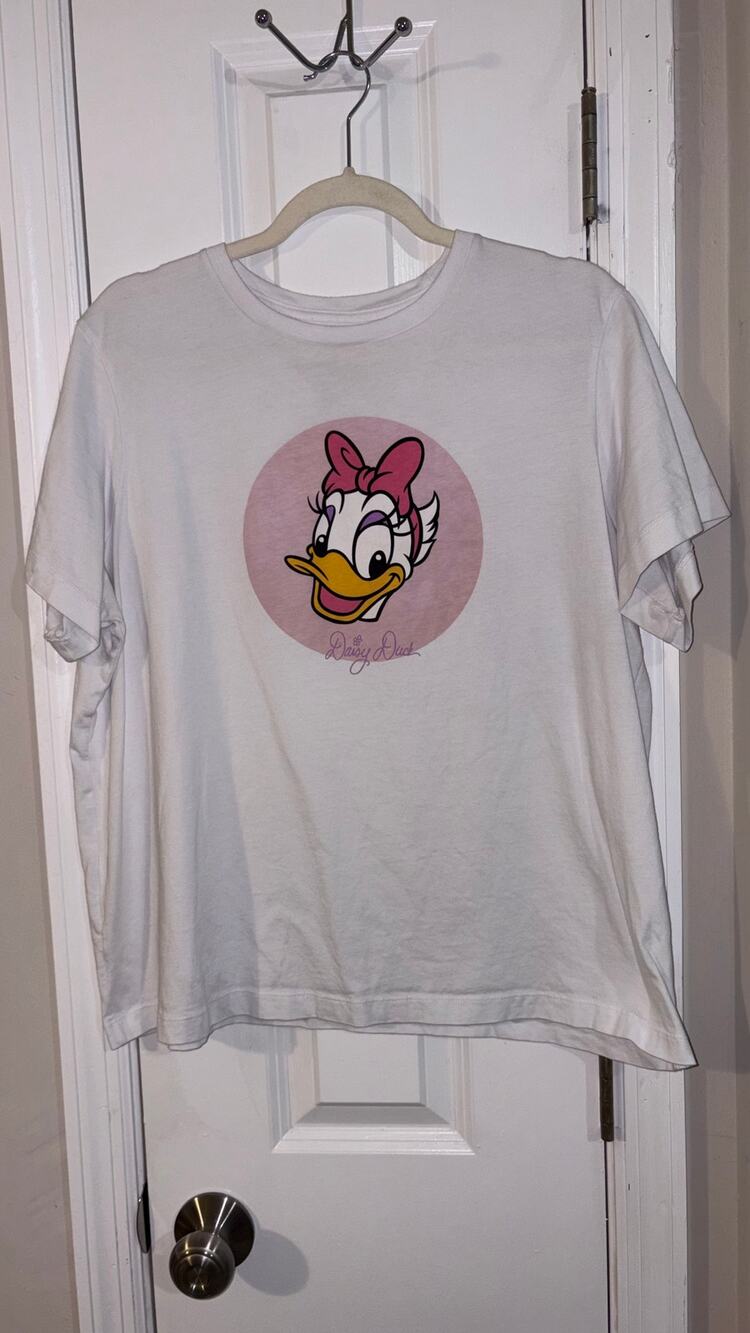 Disney Parks Daisy Duck Graphic Tee White Adult Large